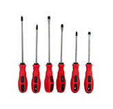 Destornilladores en Juego Rojo Negro 6 Piezas