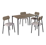 Comedor de 5 Piezas Roble Victoria 110x70x75cm