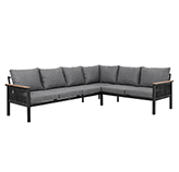 Mueble de Patio Sorento Gris 3 Piezas