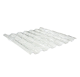 Teja Española PVC Traslúcida 1.09x1.05mt 1.5mm