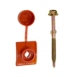 Tornillo de Metal con Capuchón PVC Terracota