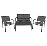 Mueble de Patío Alia Gris 4 Piezas