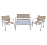 Mueble de Patío Alia Beige 4 Piezas