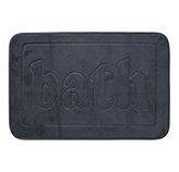 Alfombra Rectangular Bath 40x60cm Gris