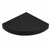 Repisa de Madera Negra 31x31cm