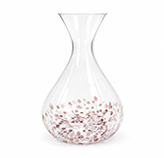 Decantador Drops Vidrio Rosado Blanco 24cm