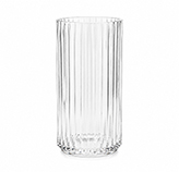 Florero Zerb Vidrio Transparente Rayas 20cm