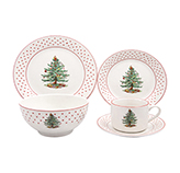 Vajilla Pine Dots 20 Piezas