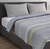 Edredón Gris Claro Cotton Touch Full