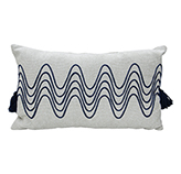 Cojín Tropical Blue Ondas de Olas 30x50 cm