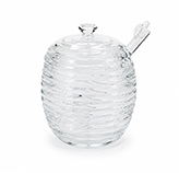 Frasco de Vidrio con Detalles de Rayas para Miel 240ml