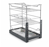 Cesto Triple con Riel Cromo 445x244x430mm