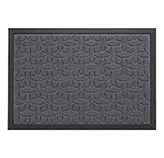 Alfombra Oval Cuadros Gris 40x60cm