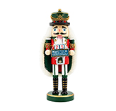 Cascanuez Soldier Calendario Verde y Rojo 20cm