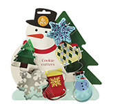 Cortador de Galletas 6 Piezas Snowman 6X7X2cm