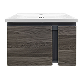 Mueble de Baño Aéreo Gris 60x48cm