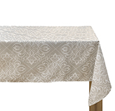 Mantel Adrien Tela Beige Redondo 150cm