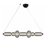 Lámpara de Techo Weber Negro Led 105cm 3000k