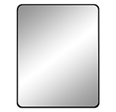 Espejo con Borde Negro 90x70cm