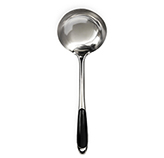 Cucharón Sopa 34cm Inoxidable Negro