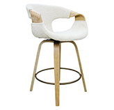 Silla para Bar Sardenia Beige Madera