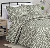 Sobrecama Twin 2 Piezas 50/50 Verde Beige