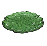 Plato de Vidrio con Diseño de Palma 19cm