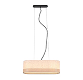 Lámpara de Techo Capri 3 x E27 Beige Negro