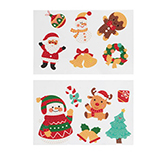 Set Manualidad Stickers Navideños 12 Unidades