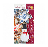 Cortador de Galletas X2 Copo de Nieve y Muñeco