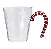 Taza de Vidrio XMAS 300ml Bastón