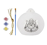 Set de Manualidad Navideña de Ceramica con Pintura