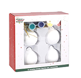 Set de Manualidades Navideños de Ceramica con Pintura X4