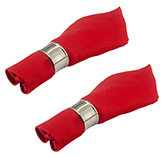 Set de 2 Servilletas Basic Christmas Rojo