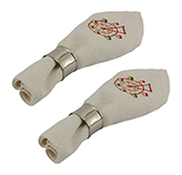 Set X2 Servilletas Carousel Rueda 36X36cm