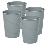 Vasos Plásticos en Set de 4 Unidades 10x8cm Jaguar