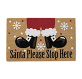 Alfombra Santa Please Stop Here 45x75cm