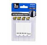 Tiras Adhesivas de Velcro para Colgar Cuadros 4 Pares 3k