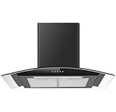Campana New Convex 90cm Negro Mate Mastermaid