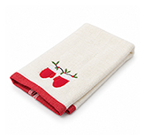 Toalla Bordada Guantes Blanca de 50X30cm