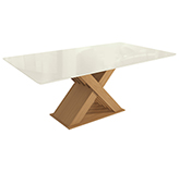 Mesa de Comedor Atola 90x160cm Madera Blanco