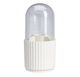 Organizador de Brochas para Make Up Giratorio Blanco