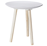 Mesa Lateral Decorativa Blanca 39x43cm