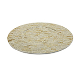 Porta Plato Nacar Blanco y Oro 33cm