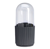 Organizador de Brochas para Make Up Giratorio Gris