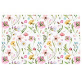 Individual Flores Blanco 43x28cm