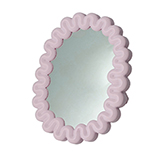 Espejo de Mesa Wave Rosa 22X17X3cm