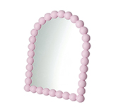 Espejo de Mesa Dots Rosa 22X17X3cm