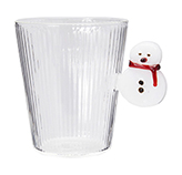 Taza de Vidrio Xmas Snowman 300ML