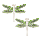 Adorno Navideño Libélula Green Clips x 2